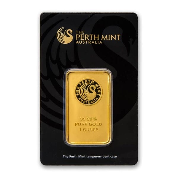 1 oz Perth Mint Gold Bar Obverse
