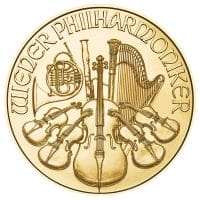 1 oz Austrian Gold Philharmonic - Obverse