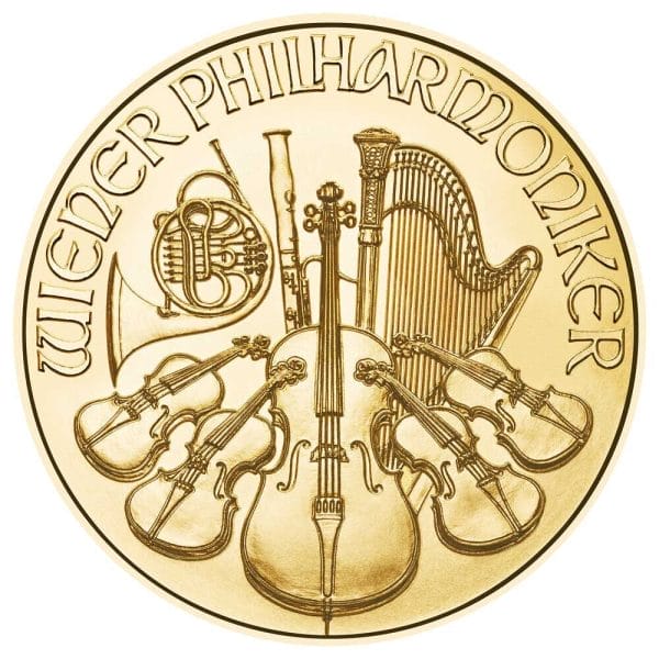 1 oz Austrian Gold Philharmonic - Obverse