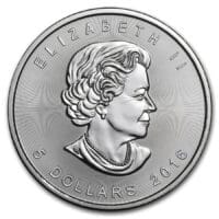 1 oz Canadian Silver Maple Obverse