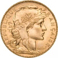 20 Franc Gold Coin - Obverse