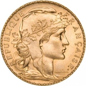 20 Franc Gold Coin - Obverse