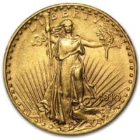$20 Saint-Gaudens Gold Double Eagle - Obverse
