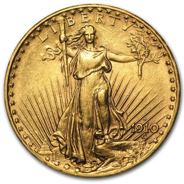 $20 Saint-Gaudens Gold Double Eagle - Obverse
