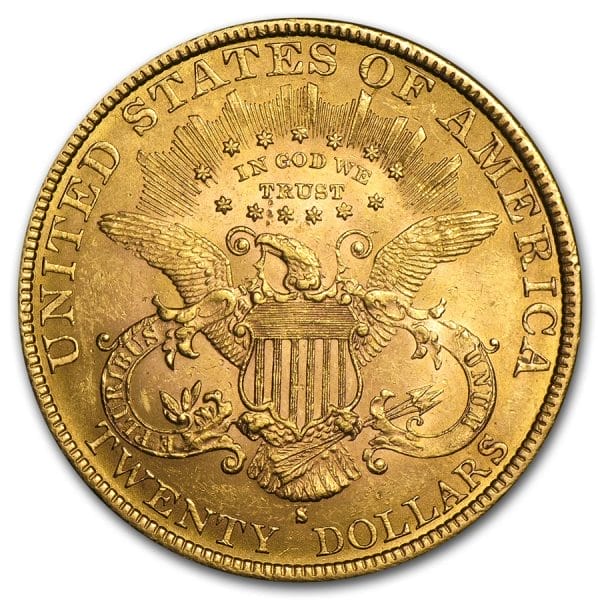 $20 Liberty Gold Double Eagle - Reverse