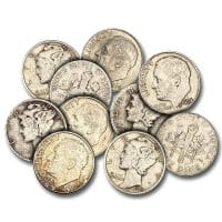 $10 90% Junk Silver (Mixed Halves/Quarters/Dimes)