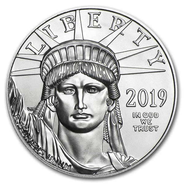 1 oz American Platinum Eagle - Obverse