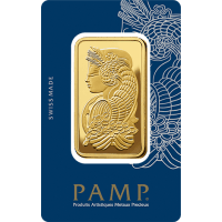 100 Gram PAMP Suisse Gold Bar Front